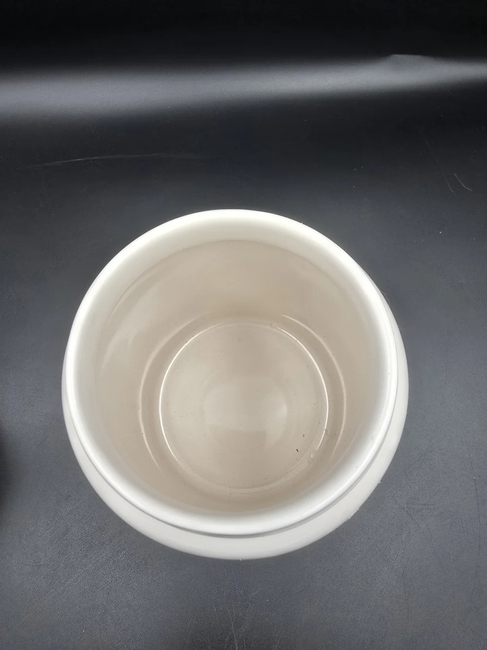 Rae Dunn White Ceramic Lid with Black Logo